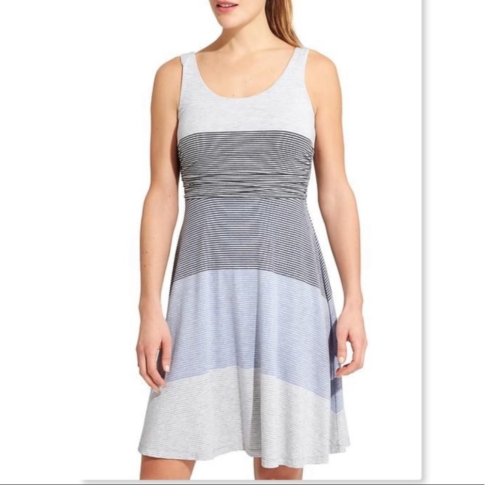Athleta Santa Maria Stripe Sleeveless Dress